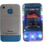 טקפון עברית HEBREW מיני אייפון A88 אורות צבעוני מדליק